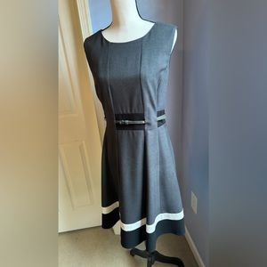 Used excellent condition Sz 12 Calvin Klein sleeveless dress with belt